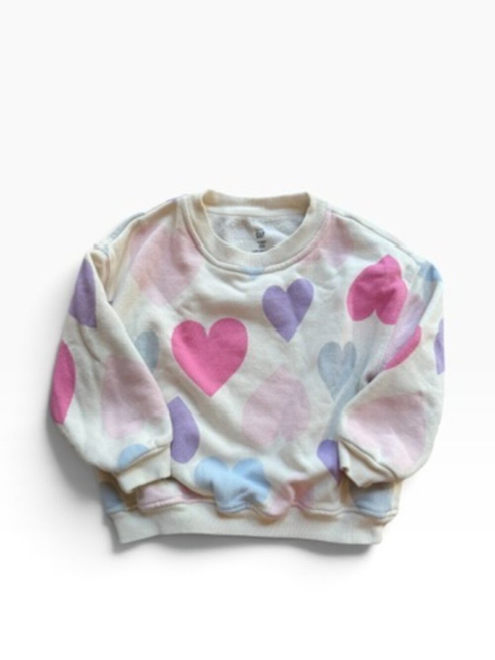 Baby Gap Heart Print Sweatshirt – Multicolor Hearts